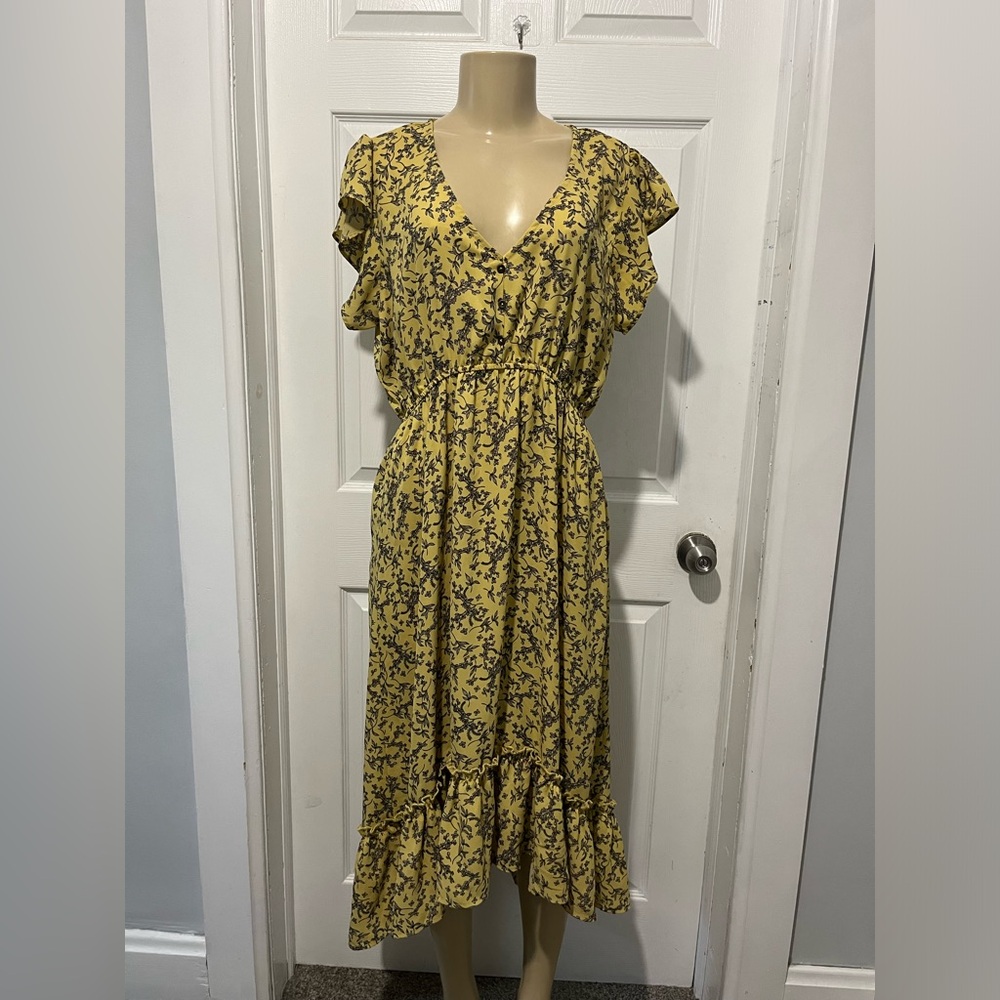 Yellow Midi Dress